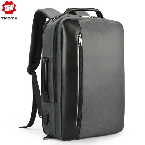 Tigernu – sac à dos hydrofuge 4 en 1 pour hommes, sacoche d'affaires 15.6 pouces, multifonction, chargeur USB, pour ordinateur portable, à la mode ► Photo 1/6