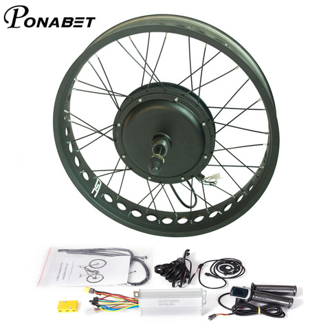 Moyeu moteur roue libre sans balais 48v, 1500W, 26 pouces, système de Conversion pour vélo électrique, pour la neige, avant et arrière, 36 250W, 350W, 500W ► Photo 1/6