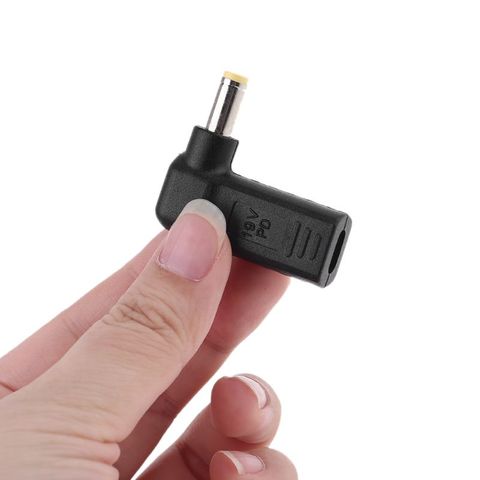 Convertisseur d'alimentation cc USB type-c femelle vers Jack mâle 5.5x2.5mm, adaptateur pour ordinateur portable As-us le-novo Toshiba ► Photo 1/6