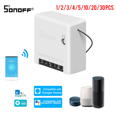 SONOFF Mini commutateur Intelligent bidirectionnel bricolage automatisation des appareils commutateurs de contrôle à distance fonctionnent avec Amazon Alexa WiFi commutateur Intelligent ► Photo 1/5