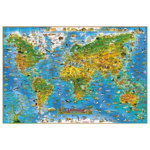 Mini puzzle de la carte du monde en bois, assemblage d'images, espace, jouets pour adultes et enfants, jeu à domicile, 1000 pièces ► Photo 1/6