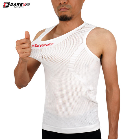 DAREVIE 2022 plus récent cyclisme couche de Base Cool respirant cyclisme gilet Super haute élastique sans couture sans manches sous-vêtements de cyclisme ► Photo 1/6