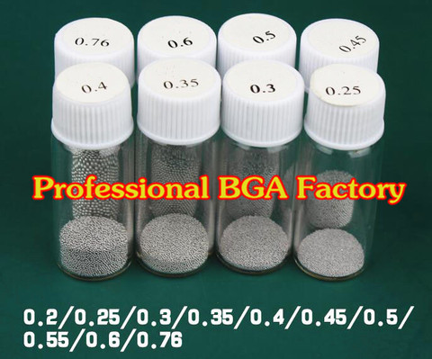 (25k) boules à souder BGA 25,000mm/0.2 MM/0.25mm/0.3mm/0.35mm/0.4mm/0.45mm/0.5mm/0.55mm/0.6mm/0.65mm balles à souder ► Photo 1/1