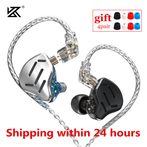 KZ – écouteurs intra-auriculaires ZAX 7BA 1DD hybrides, casque d'écoute HIFI à 8 pilotes, moniteur DJ, oreillettes ZSX AS16 CCA CA16 BA8 DM7, nouveau ► Photo 1/6