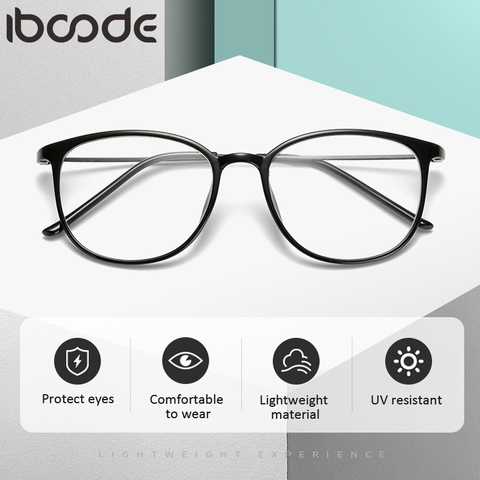 Iboode-lunettes de vue pour femmes et hommes, Anti rayons bleus, lunettes de vision courtes, pour femmes et hommes, 1.5-1-2 -2 -2.5 -3 -3.5 -4, lunettes unisexes ► Photo 1/6