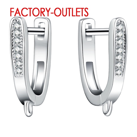 Boucles d'oreilles en argent Sterling 925, Micro incrustation de diamant, Zircon, résultats de bijoux à la mode pour femmes, sortie d'usine ► Photo 1/5