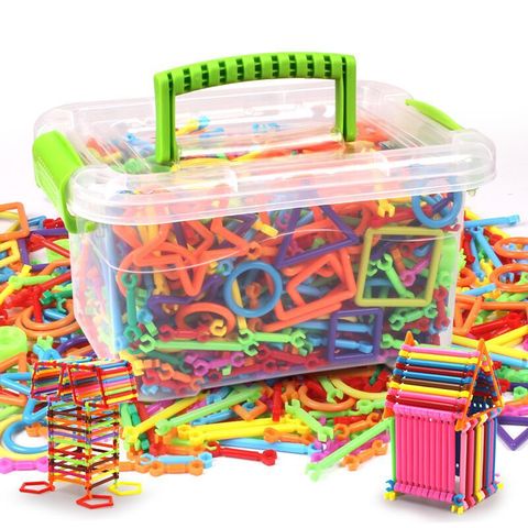 Blocs de Construction à assembler, 500 pièces, jouets d'intelligence, baguette magique, ensemble de Construction, modèle éducatif pour enfants bricolage ► Photo 1/6