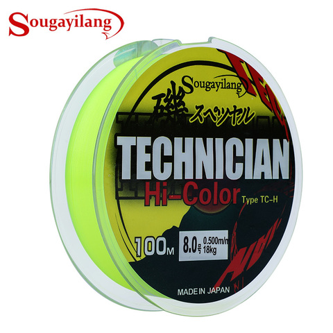 Sougaylang Nylon ligne de pêche 100m Monofilament japon matériel Nylon ligne de pêche basse carpe poisson accessoires de pêche Pesca ► Photo 1/6