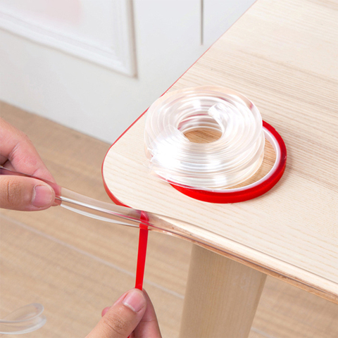 Bande de Protection d'angle pour bébé, pare-choc en PVC souple, bord de Table Transparent, 1m ► Photo 1/6