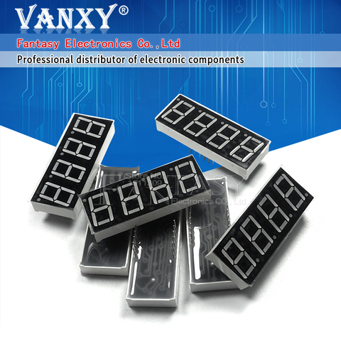 5 pièces tube numérique segment Cathode commune comme rouge 4 bits temps Tube numérique 0.56 pouces 12 aiguilles affichage rouge LED HS420561K-C30 ► Photo 1/6