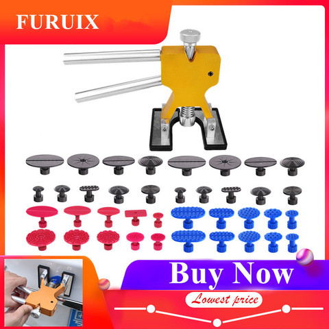 Furuix PDR outils sans peinture outils de réparation de Dent retrait de Dent extracteur onglets outil à main de levage de Dent kit d'outils Ferramentas ► Photo 1/6