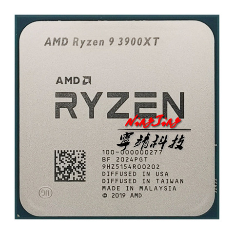 AMD Ryzen 9 3900XT R9 3900XT 3.8 GHz douze cœurs vingt quatre fils processeur d'unité centrale 100-000000277 Socket AM4 ► Photo 1/1