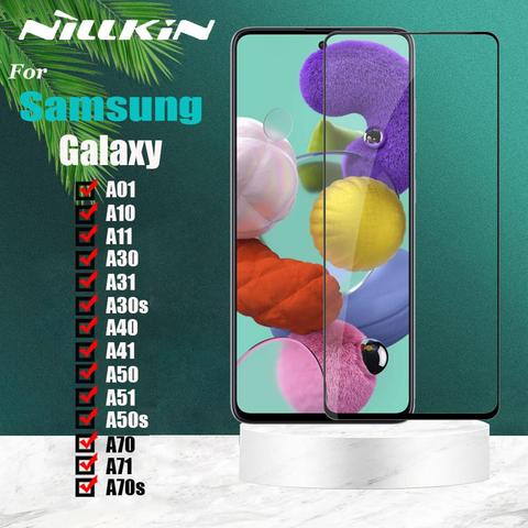 Nillkin – protecteur d'écran, couverture complète en verre trempé pour Samsung Galaxy S21 Plus, S20 FE, A50, A51, A52, 70, A71, A72, A30, A41, A42 ► Photo 1/6