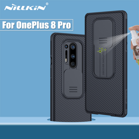 Oneplus 8 étui pro 6.78 ''NILLKIN One Plus 8 Pro CamShield étui caméra à glissière protéger la confidentialité couverture arrière OnePlus 8 étui 6.55'' ► Photo 1/6