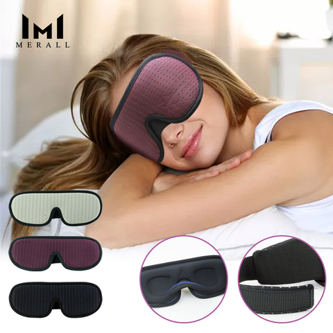 Blocage de la lumière masque pour les yeux de sommeil doux rembourré voyage ombre couverture repos Relax sommeil bandeau yeux couverture masque de sommeil Eye patch ► Photo 1/6