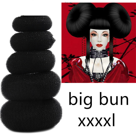 Outil de coiffure pour femmes, 18CM, accessoire magique pour faire des tresses, gros donuts ► Photo 1/6