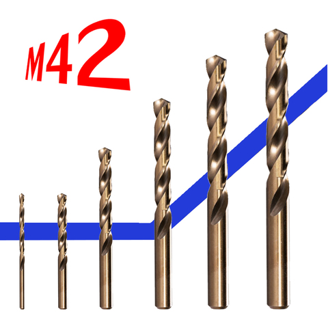 1 pièces une variété de modèles complète HSS M42 foret hélicoïdal 1-14mm utilisé pour le perçage sur l'acier trempé, la fonte, l'acier inoxydable ► Photo 1/6