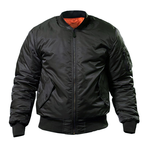 Veste de bombardier classique pour hommes, veste de Baseball pour pilote de moto, manteau Streetwear, vêtements Cargo masculins, vêtements d'extérieur imperméables, hiver MA1 ► Photo 1/6