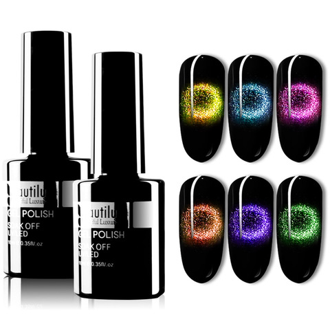 Beautilux 9D Galaxy Chat Yeux Gel Vernis À Ongles Ongles Art Design Magnétique UV Gel Vernis Semi Permanent Vernis À Ongles 10ml ► Photo 1/6