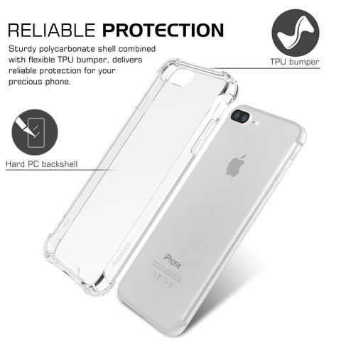 Coque transparente en caoutchouc Silicone pour iPhone, compatible modèles 6, 6s, 7, 8 Plus, X, 5s, se 2022, x, XS, 11 Pro MAX, se ► Photo 1/5