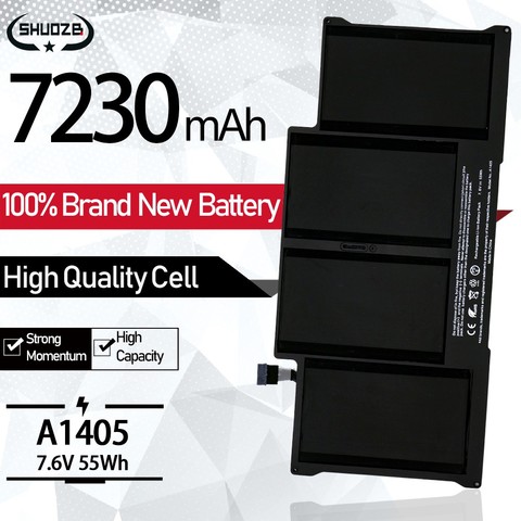 7230mAh A1405 batterie d'ordinateur portable pour Apple Macbook Air 13 