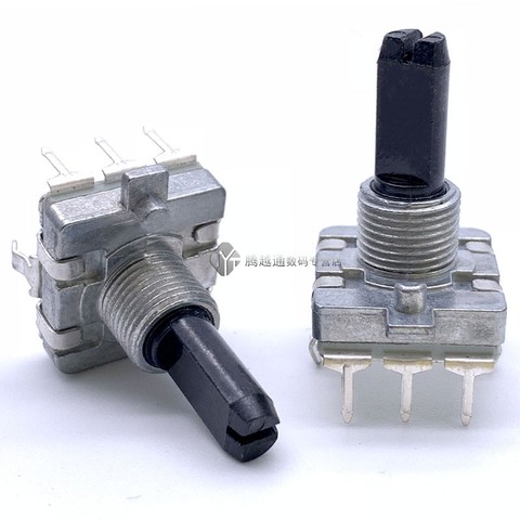 Encodeur rotatif de type EC16, 24 numéros de positionnement, 24 numéros d'impulsion, arbre en dents de scie, 20MM, potentiomètre rotatif numérique, 3 pieds ► Photo 1/1