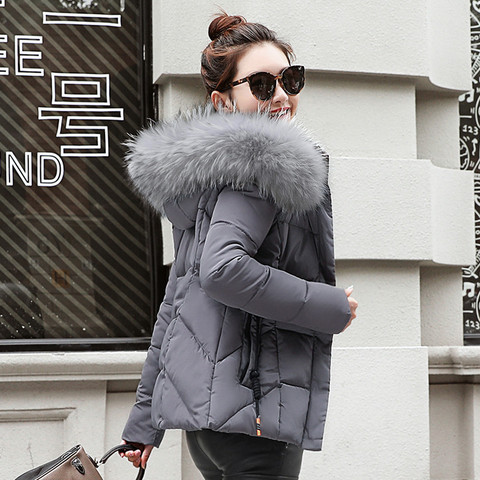 Veste de Camouflage grande taille pour femme, manteau à bulles, Parka chaude et épaisse, vêtements d'extérieur, veste surdimensionnée à col en fourrure ► Photo 1/6