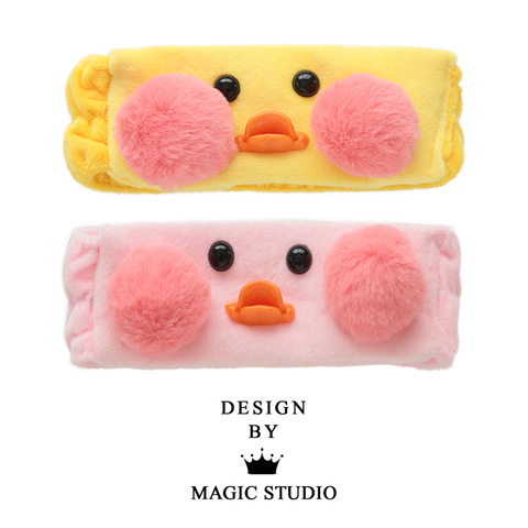 Ins corée-bande de cheveux canard rouge peluche | Filet super mignon, accessoires pour cheveux de lavage sur le côté pour filles, bandeau mignon ► Photo 1/6