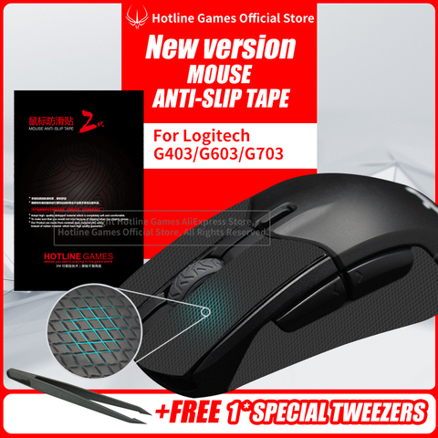 Hotline Games Mouse Anti-Slip Tape Souris bande antidérapante pour Logitech G603 souris tapis résistants à la sueur côté souris autocollants antidérapants patins de souris ► Photo 1/6