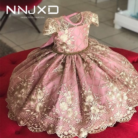 4-10 ans enfants robe pour filles mariage Tulle dentelle fille robe élégante princesse fête Pageant robe formelle pour les enfants adolescents robe ► Photo 1/6