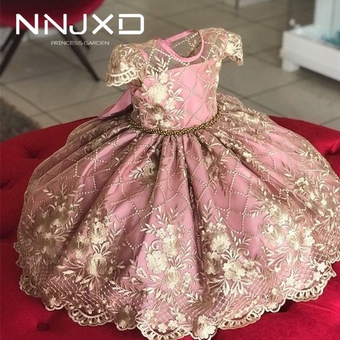 4-10 ans enfants robe pour filles mariage Tulle dentelle fille robe élégante princesse fête Pageant robe formelle pour les enfants adolescents robe ► Photo 1/6