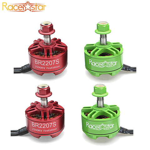 Racerstar 2207 BR2207S vert/rouge édition 1600KV 2200KV 2500KV 3-6S moteur sans brosse pour RC Drone quadrirotor Multirotor RC pièces ► Photo 1/6