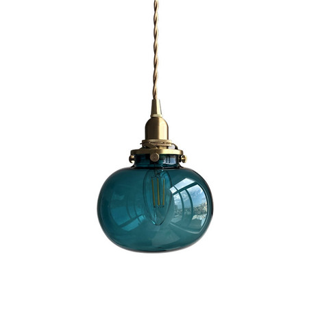 IWHD-lampe suspendue en forme de boule de verre au Style nordique moderne, luminaire Edison, idéal pour une chambre à coucher ou une salle de bains, miroir, pendentif LED ► Photo 1/6