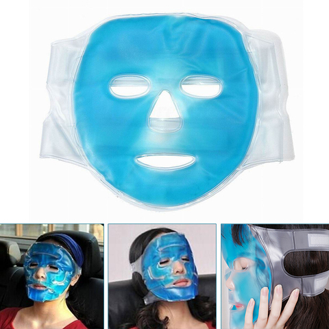 Le masque de soin de visage de glace de refroidissement stabilisent la peau le soulagement de Fatigue de Gel de sommeil relaxant enlèvent les cernes masque de soin de protection de visage livraison directe ► Photo 1/6