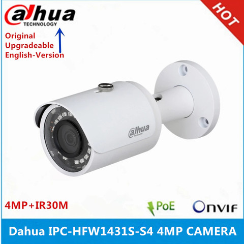 DH IPC-HFW1431S 4MP Caméra IP IR30M IP67 IK10 P2P Caméra remplacer IPC-HFW1420S Balle caméra ► Photo 1/3