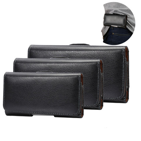 Universel Pochette En Cuir Pour Samsung S20 ultra S10Lite Note20 S10 9 8 Plus Étui avec Étui de Ceinture pour iPhone 11 7 8 6plus X ► Photo 1/6