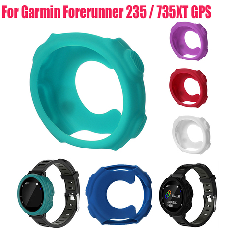 Pour Garmin Forerunner 235 / 735XT GPS montre coque Silicone Bracelet Bracelet protecteur housse ► Photo 1/6