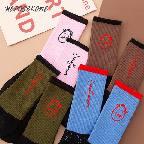 Nouveauté unisexe chaussettes courtes femmes hommes chaussettes couleur Pure mode Style Simple hommes équipage décontracté drôle chaussettes Skateboard Sokken ► Photo 1/6