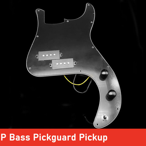 Pickguard préfilaire PB guitare basse Pickguard pick-up avec bouton Pots Kit corps projet assemblage pour précision PB basse remplacement ► Photo 1/6