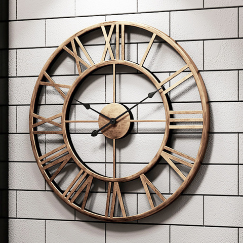 Horloge murale 3D en métal, grand format, Design moderne, décoration, Saat ► Photo 1/6