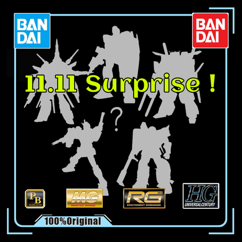 11.11 BANDAI Original PB édition limitée Gundam assemblage modèle sac chanceux Figure d'action aléatoire enfants jouet cadeau de noël cadeau ► Photo 1/6