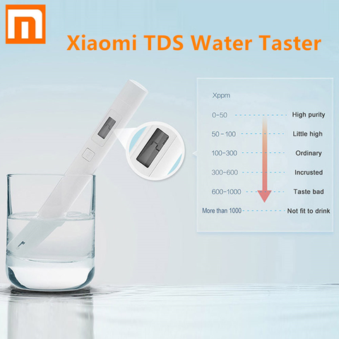 Xiaomi TDS testeur d'eau stylo Test de qualité professionnel numérique PH poche extérieur maison Campe Mi eau Pure mesure Test mètre ► Photo 1/6