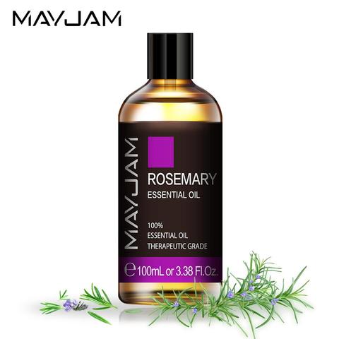 100ml romarin huile essentielle diffuseur Massage arôme huile soulager la douleur musculaire poivre noir gingembre sclaré sauge citronnelle jasmin ► Photo 1/6