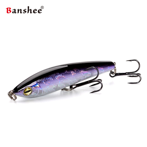 Banshee 75mm 11.5g balle PEN75S coulant crayon collant Vibration pêche leurre dur appât son wobbler jerkbaits méné ► Photo 1/6