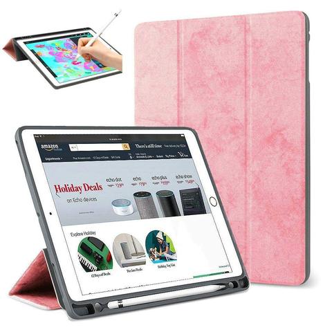 Étui à trois volets avec porte-crayon, support de protection intelligent, veille/réveil automatique, pour iPad Pro 12.9 2017/2015 12.9 2022 ► Photo 1/6