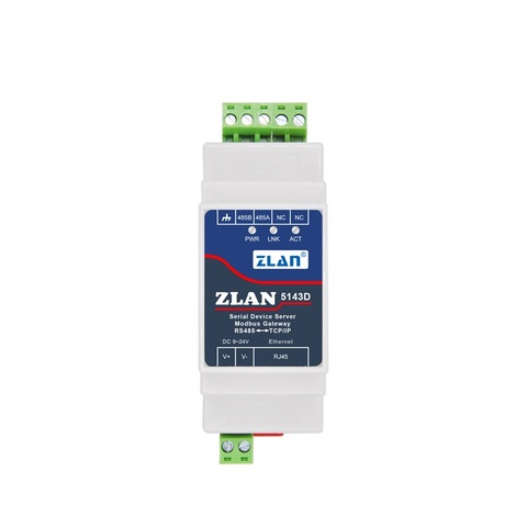 ZLAN5143D Din Rail série RS485 vers Ethernet, Module de serveur IP TCP, convertisseur Ethernet, Modbus, RTU vers Modbus ► Photo 1/6