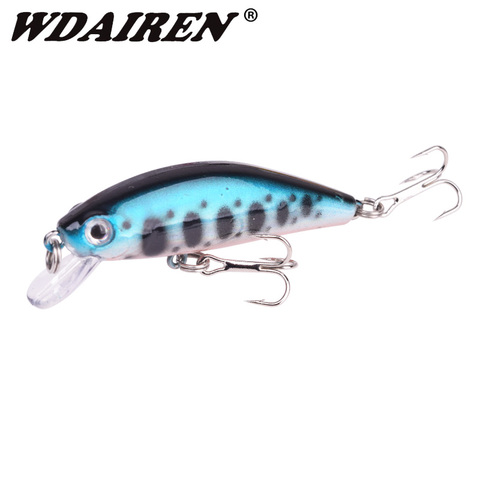 1 pièces coulant vairon leurre de pêche 5.5cm 6g Wobblers Laser dur artificiel appât manivelle carpe rayé bar Pesca attirail nageur ► Photo 1/6