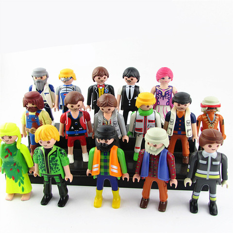 Playmobil, figurine Clown, Police, soldats, pompiers, modèle Original, jouets pour enfants, cadeaux pour enfants, 7cm, vente aléatoire ► Photo 1/6