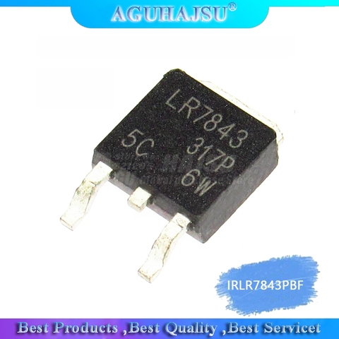 FET MOSFET 30V 161A, 10 pièces, d'origine, irirr7843pbf TO252, irirr7843 TO252, LR7843 SMD ► Photo 1/1