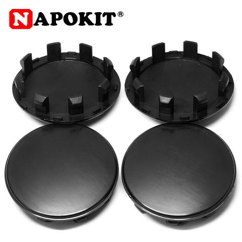 Centre de roue noir 58mm/53mm/50mm, 4 pièces, avec enjoliveurs, adaptés au Logo 56mm, pour KIA Sportage, Sorento, Rio, K5, Optima, Hyundai ► Photo 1/6